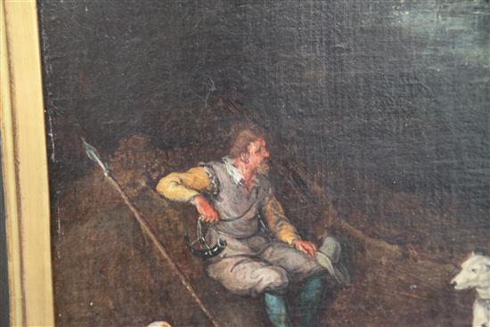 Follower of Ludolph de Jonge (1616-1697) The Hunting Party 26 x 32in.